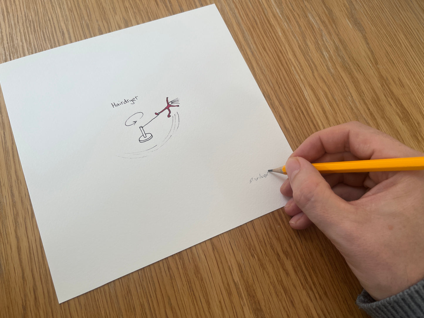 Hairdryer, 8"x 8" print