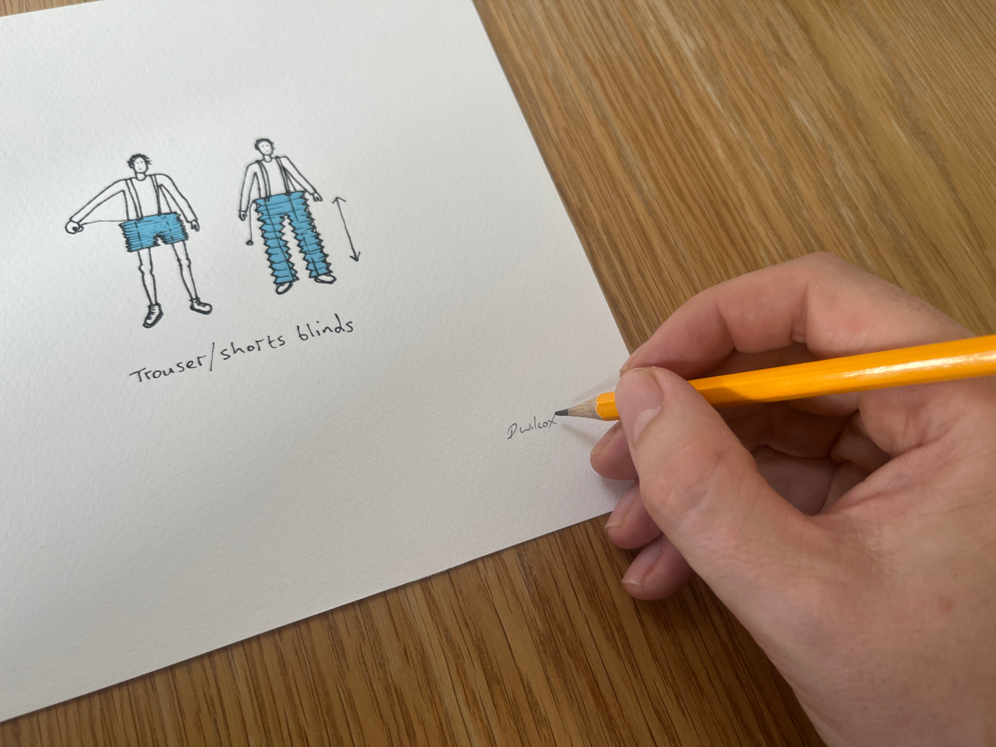 Trouser Blinds, 8"x 8" print