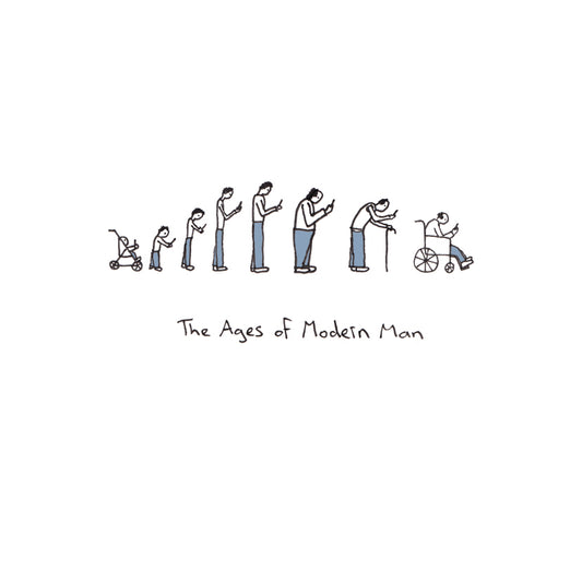 The Ages of Modern Man, 8"x 8" print