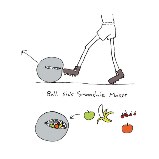 Ball Kick Smoothie Maker, 8"x 8" print