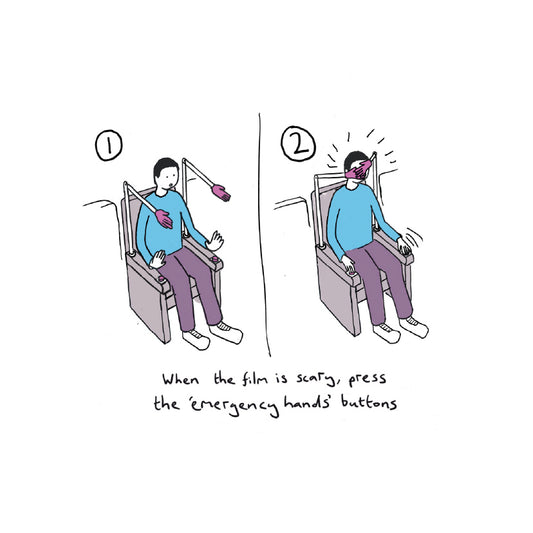 Emergency Hands, 8"x 8" print