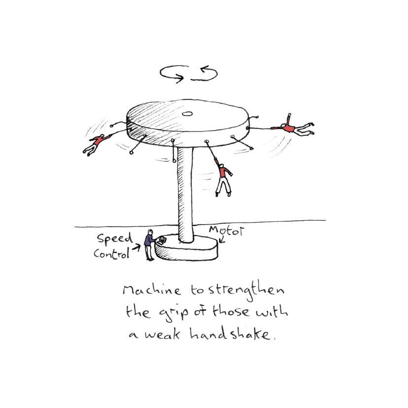 Handshake strengthener, 8"x 8" print