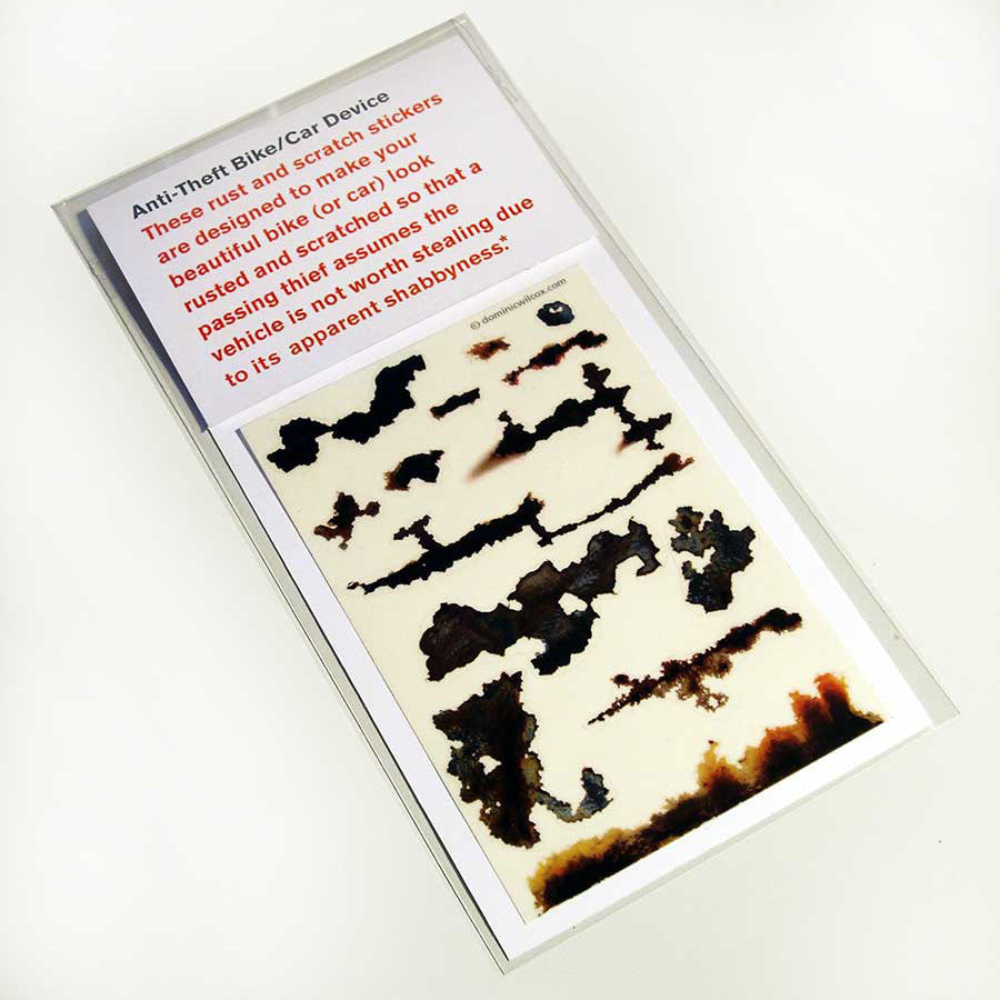 Anti-Theft Rust Stickers for Cars & Bikes